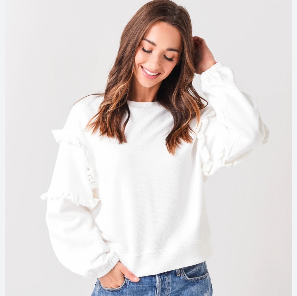Rebecca Minkoff Evelyn Sweatshirt White XS
